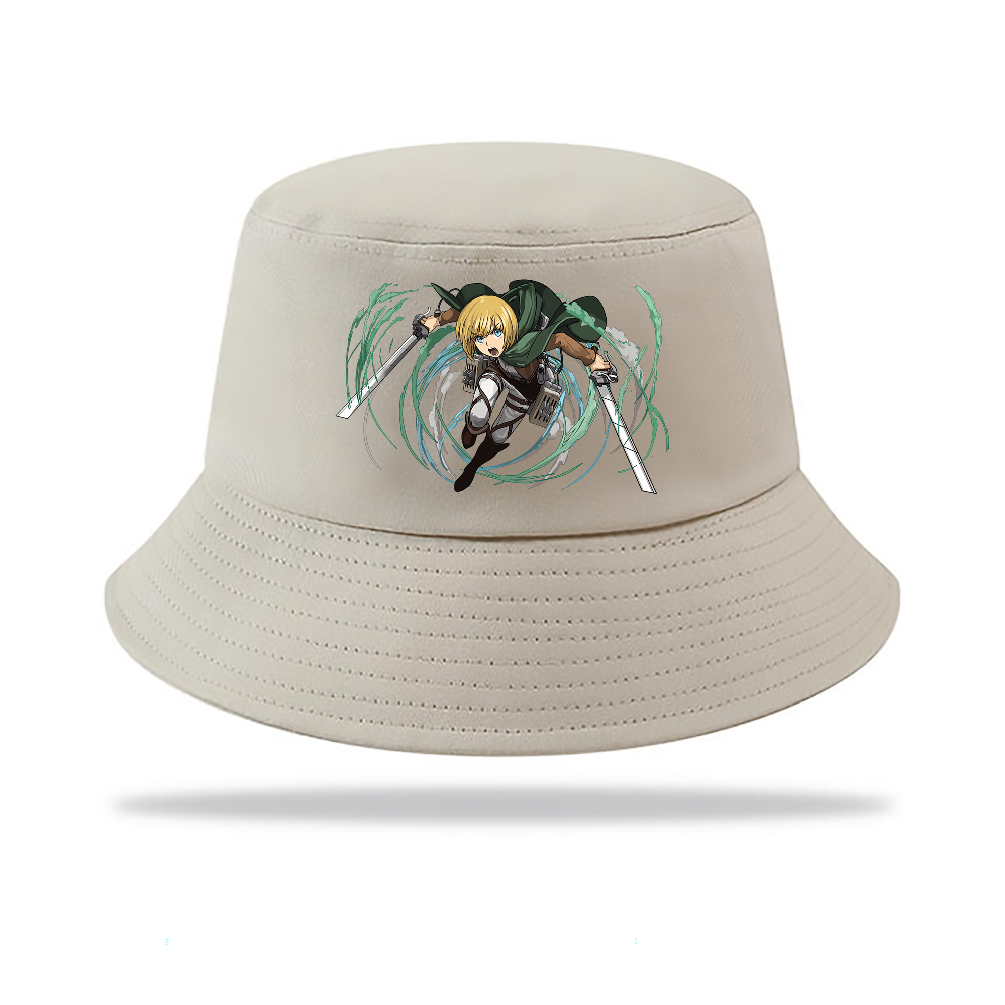 （画像用） 進撃の巨人 アルミン·アルレルト Attack on Titan Armin Arlert アウトドア日除けバケットハット